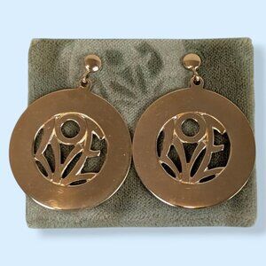 V. Wells HGE "Karatclad" LOVE Earrings